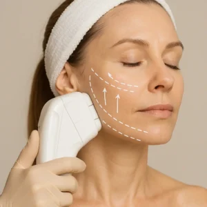 Woman having HI-FU to reduce wrinkles call LA LIPO Lower Place Now!